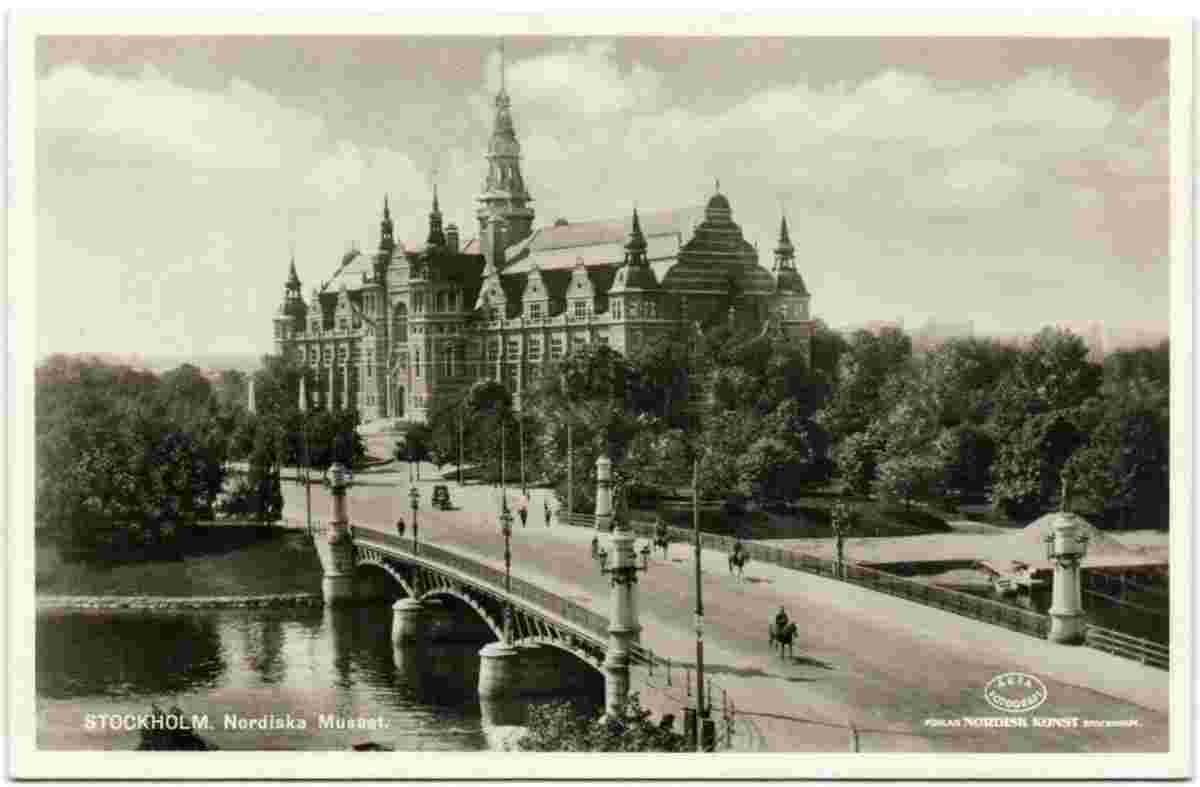 Stockholm. Nordiska Museet - The Nordic Museum and bridge