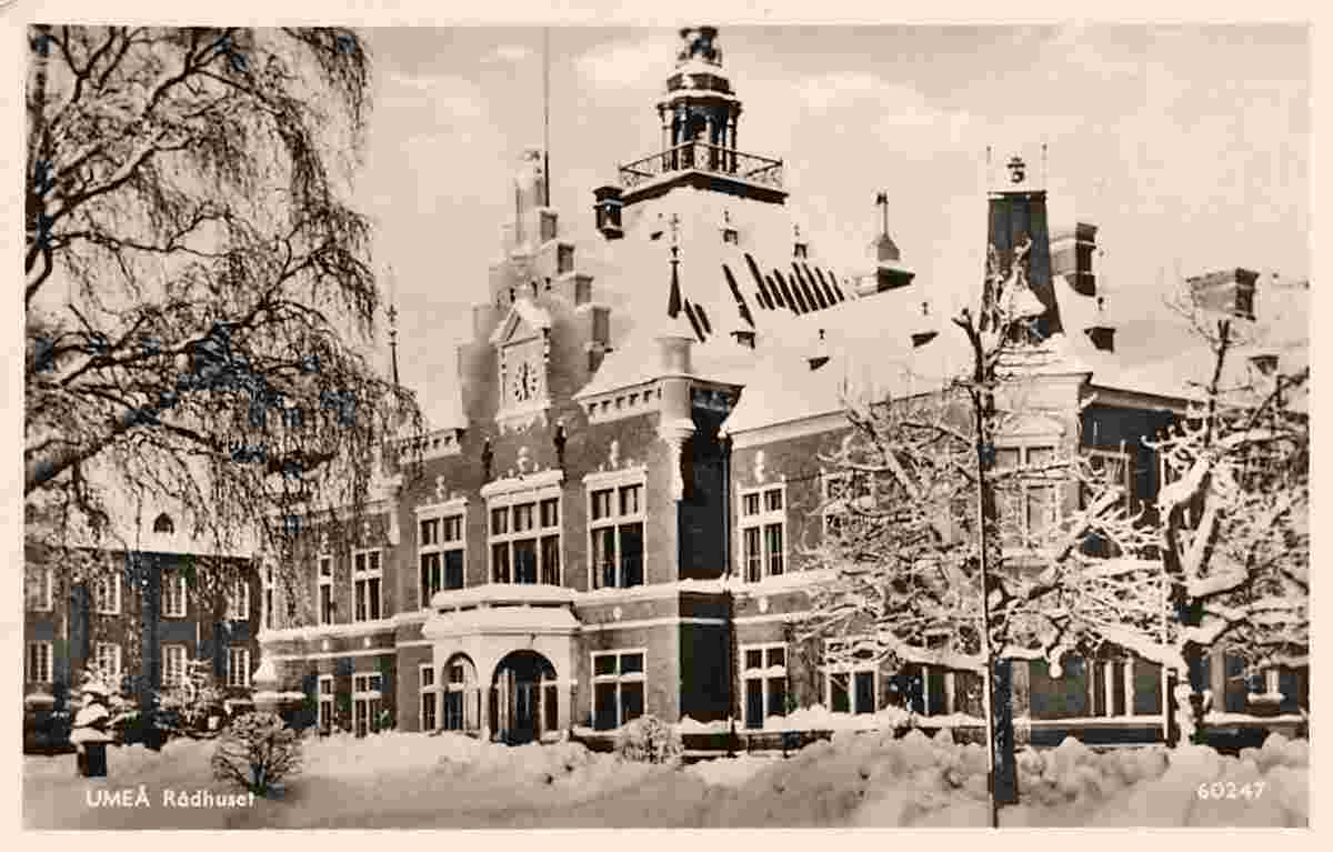 Umeå. City Hall in winter