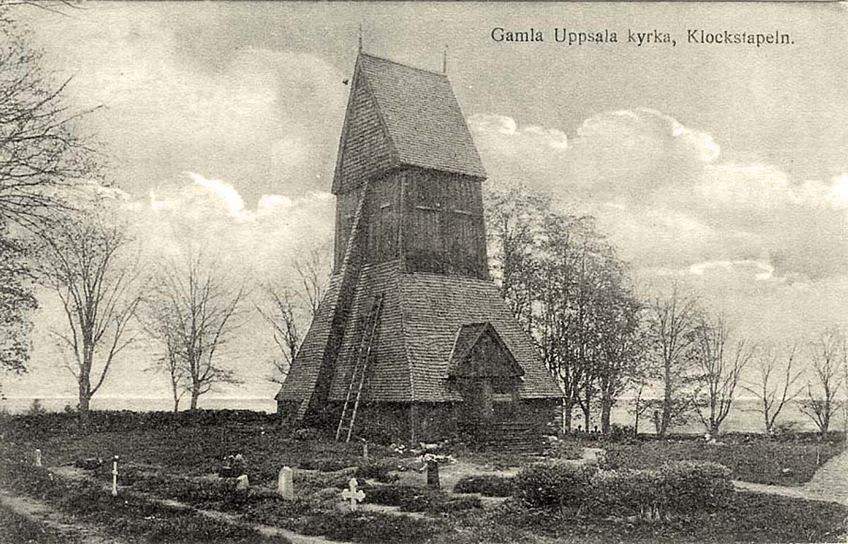 Uppsala. Gamla Uppsala, Kyrkan, Klockstapeln