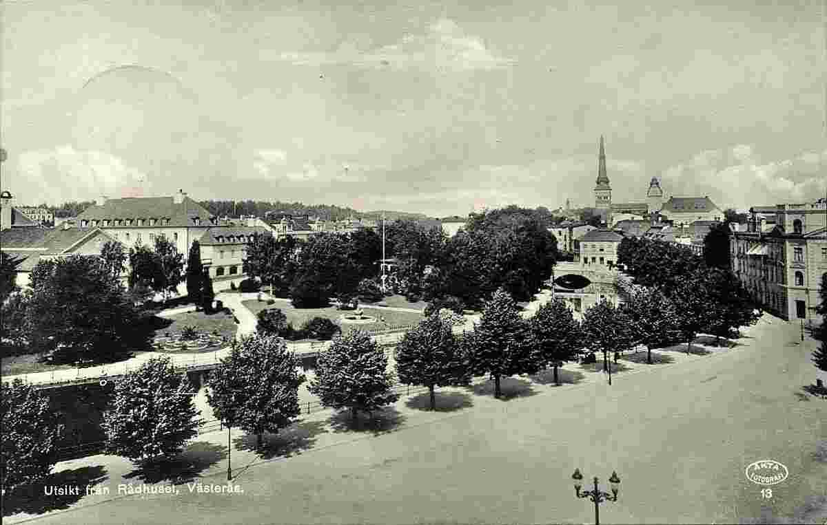 Västerås. Utsikt från Rådhuset