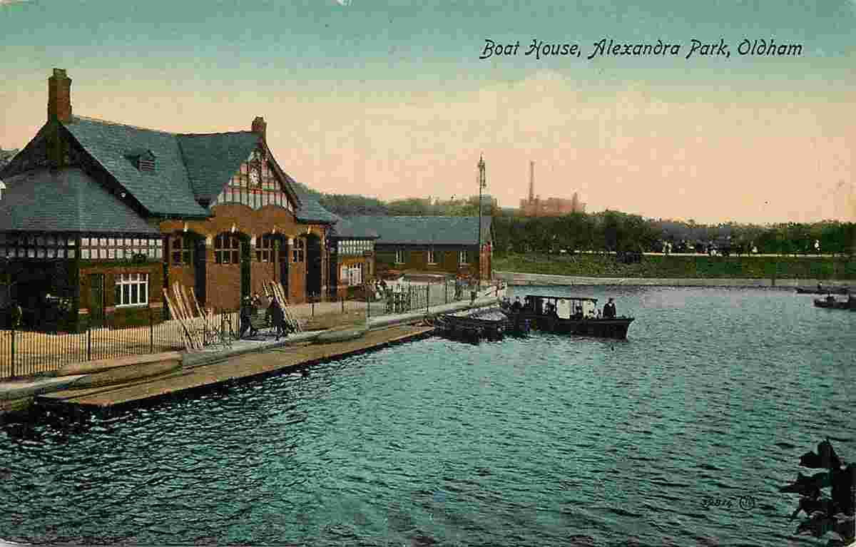 Oldham. Alexandra Park, Boat House