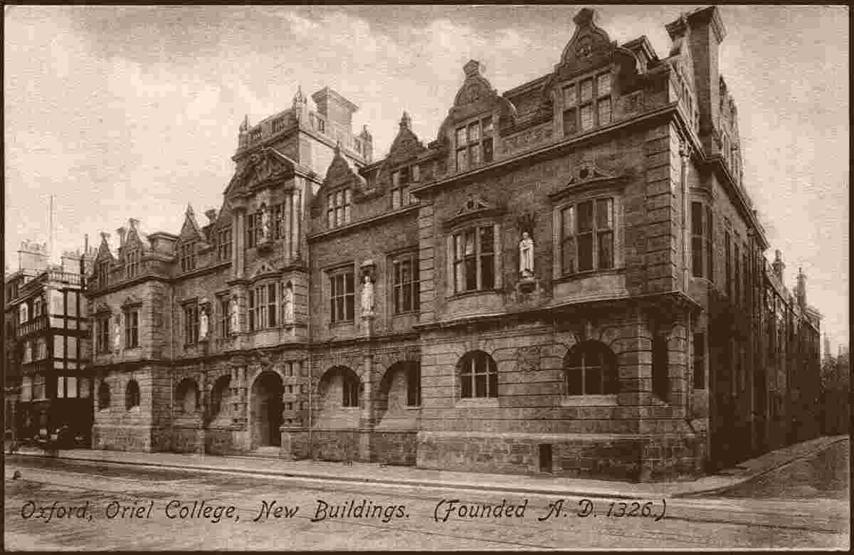 Oxford. Oriel College, new buildings, founded 1326
