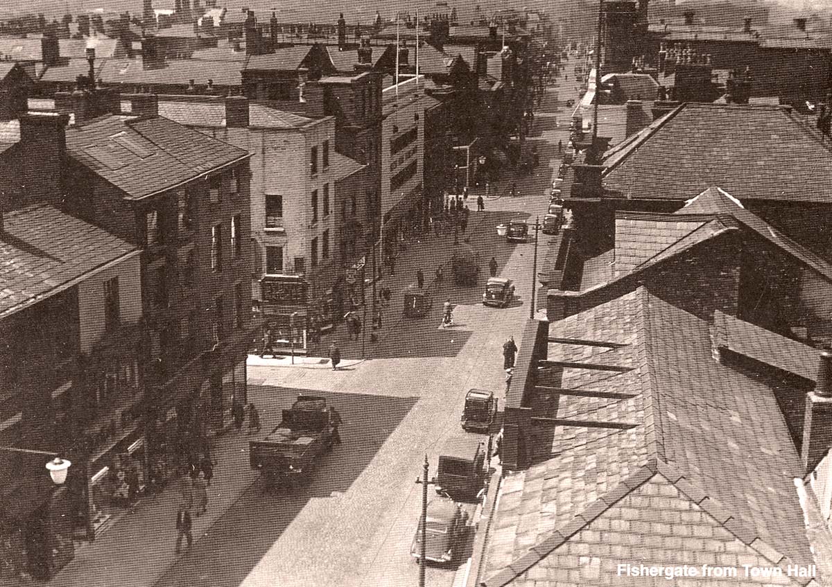 Preston. Fishergate from Town Hall