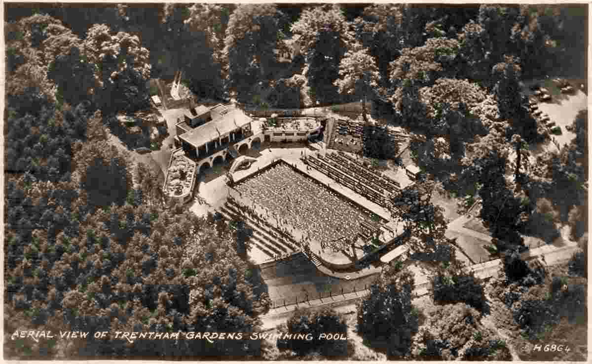 Stoke-on-Trent. Trentham Gardens, Swimming Pool