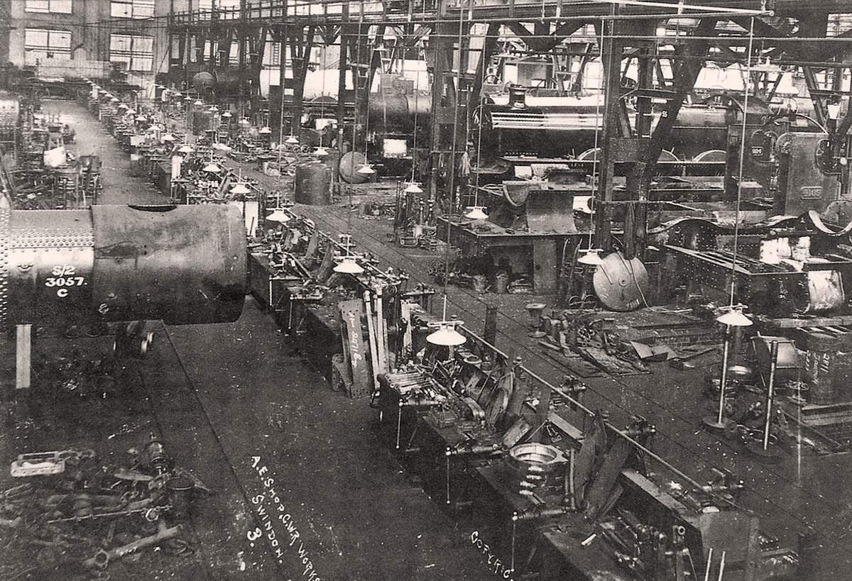 Swindon. Great Western Railway Works, A.E. Shop, 1907
