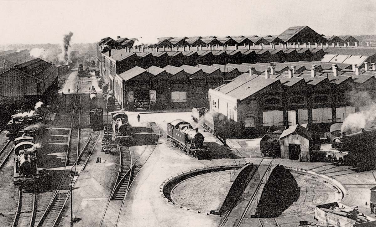 Swindon. Great Western Railway Works, Turntable