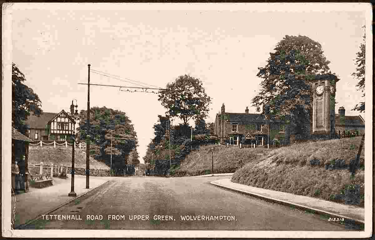 Wolverhampton. Tettenhall Road from upper Green