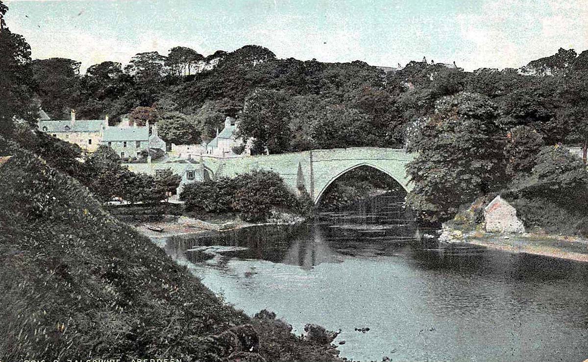 Aberdeen. Brig o'Balgownie, Bridge of Don, 1905