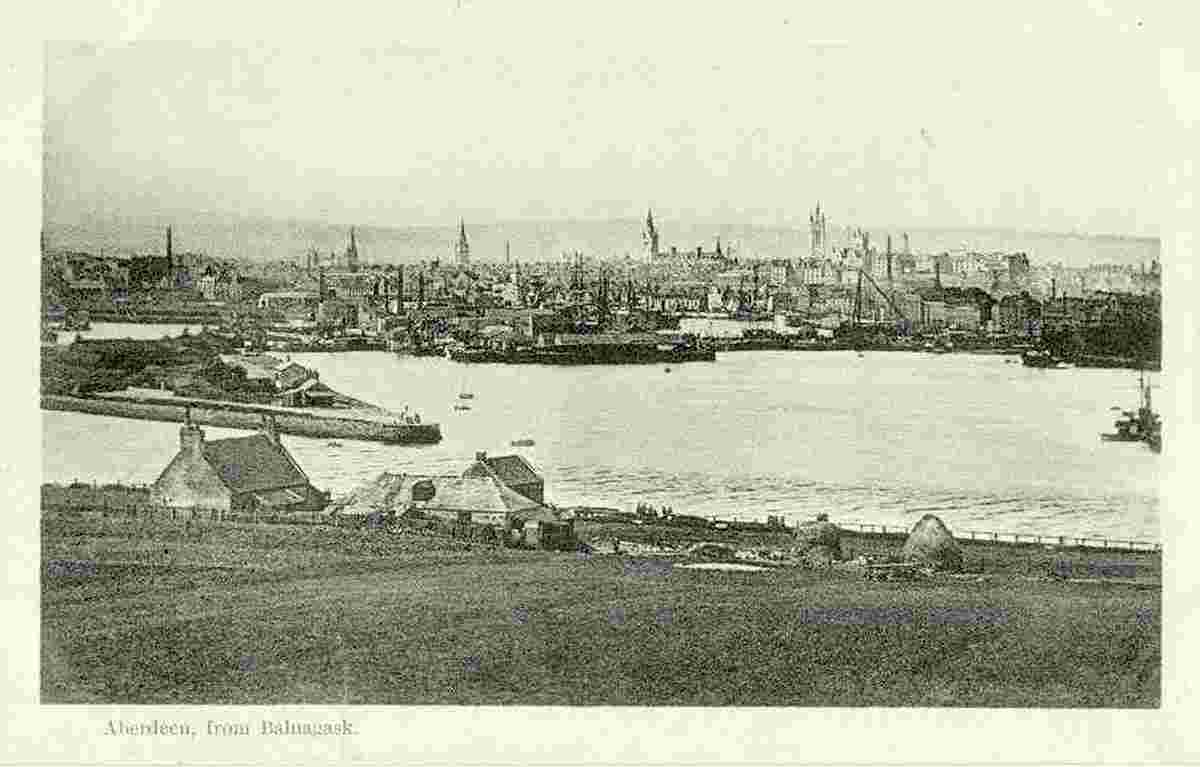 Aberdeen. Panorama of the city from Balnagask