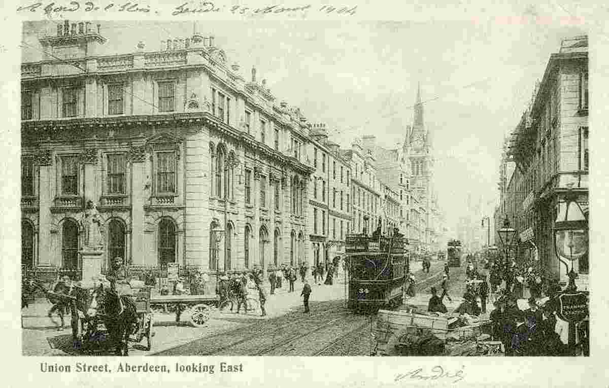 Aberdeen. Union Street, looking East, 1904