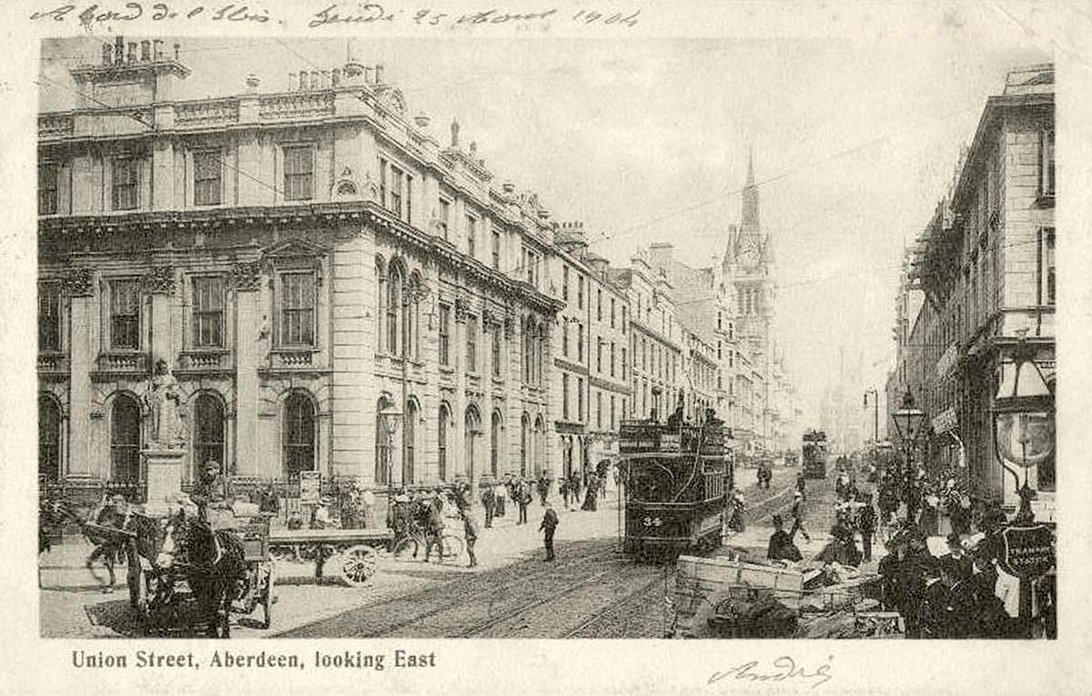 Aberdeen. Union Street, looking East, 1904