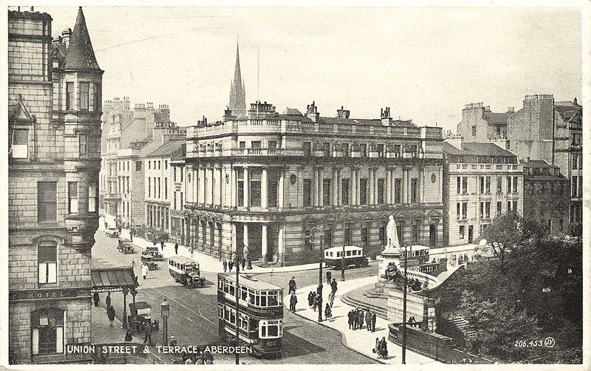 Aberdeen. Union Street and Terrace, 1934