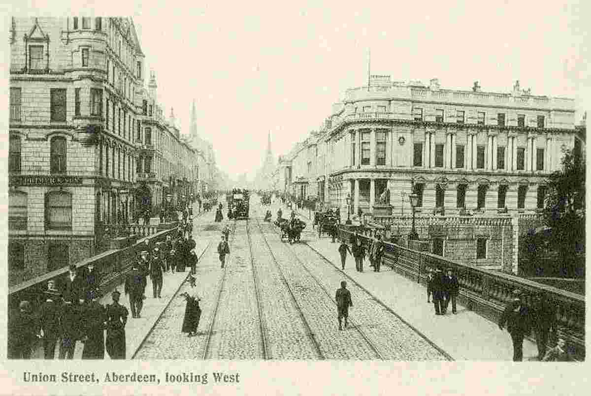 Aberdeen. Union Street, looking West, 1904