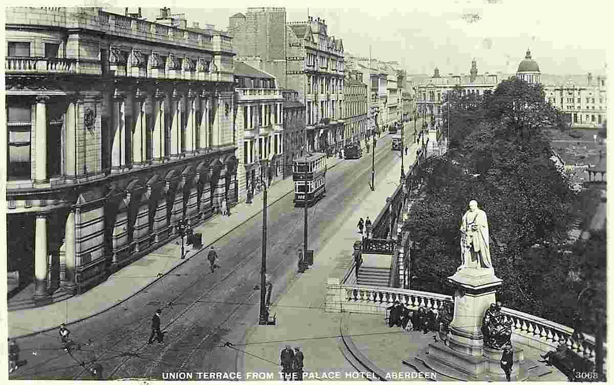 Aberdeen. Union Terrace from the Palace Hotel