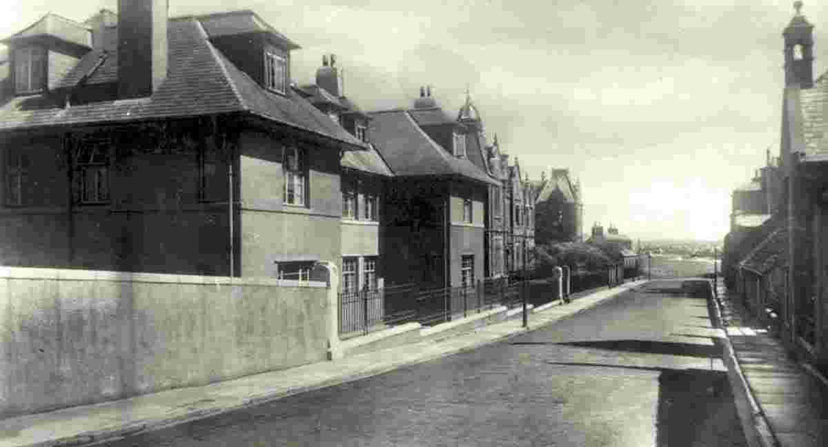 Banff. Panorama of town street