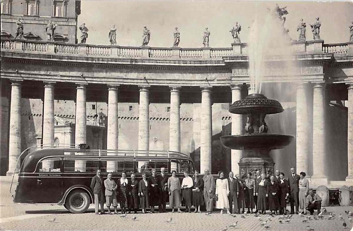 Vatican City. Fountain on St Peter's Square