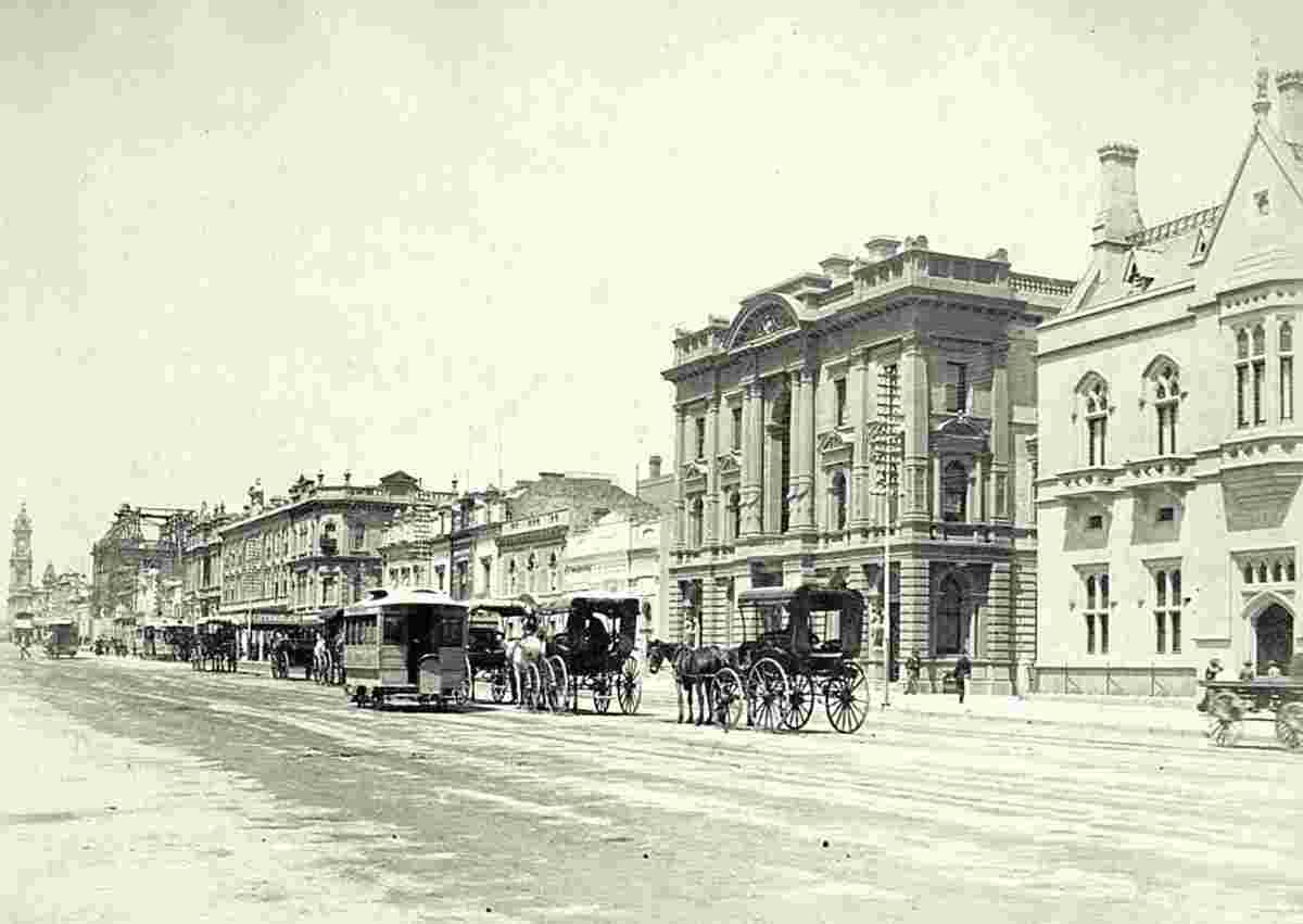 Adelaide. King William Street, 1885