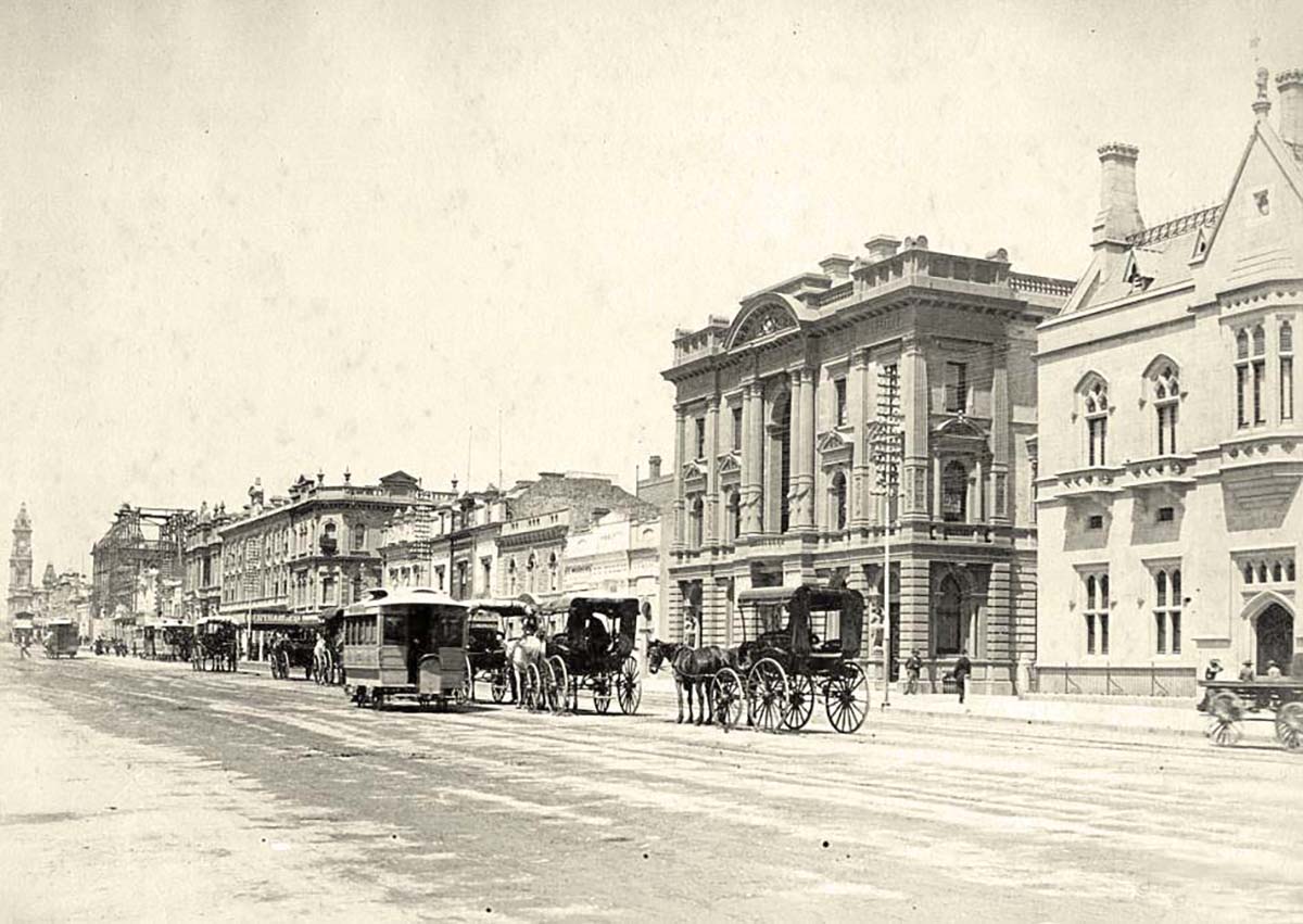 Adelaide. King William Street, 1885
