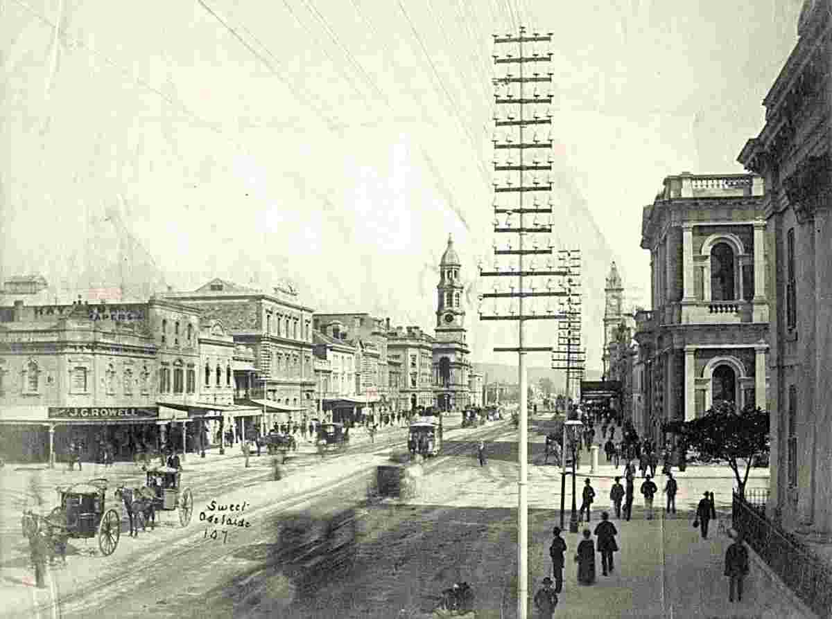 Adelaide. King William Street, 1885