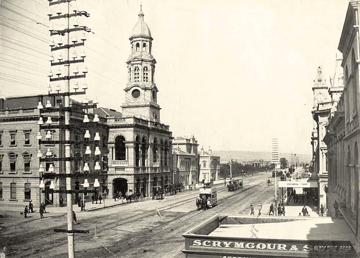 Adelaide. King William Street, 1885