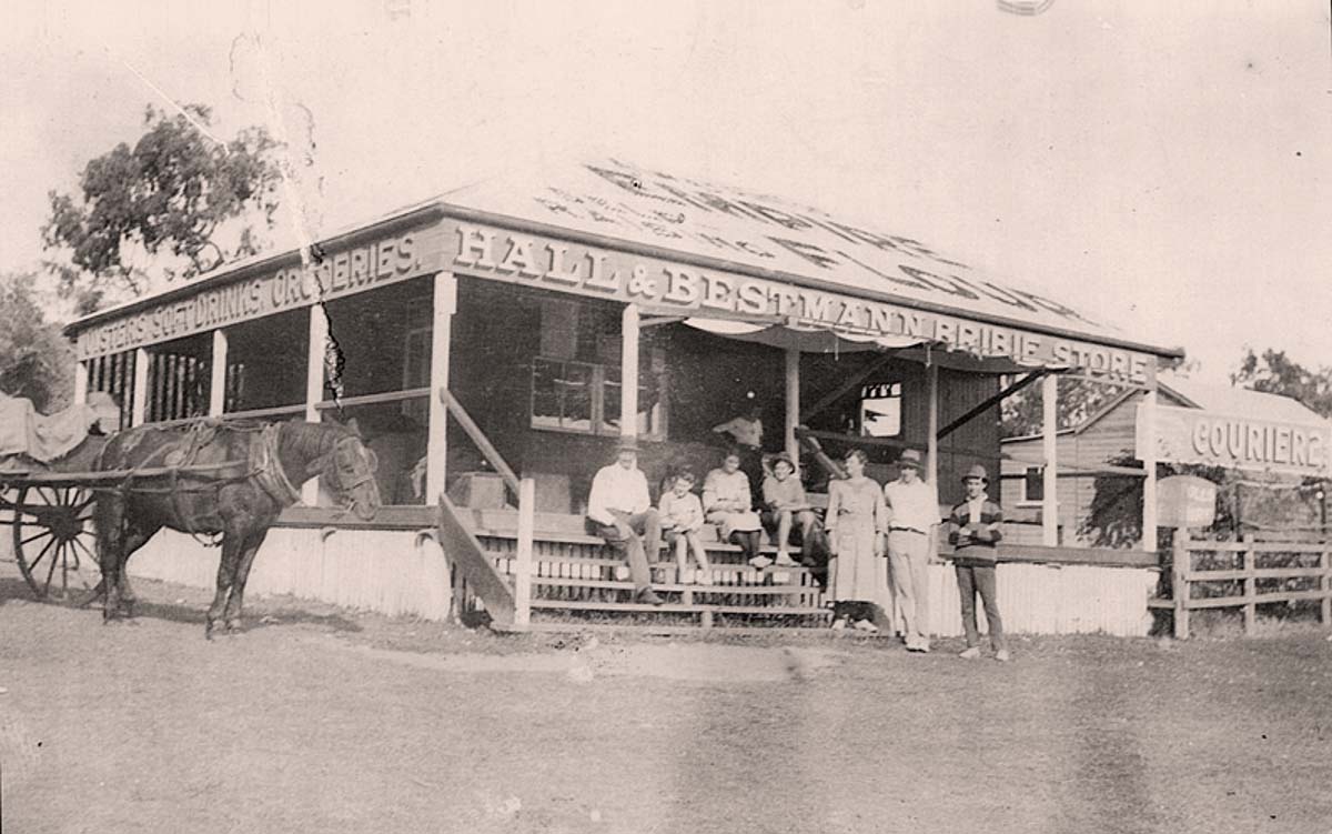 Bongaree–Woorim. Hall and Bestmann General Store at Bongaree, 1932