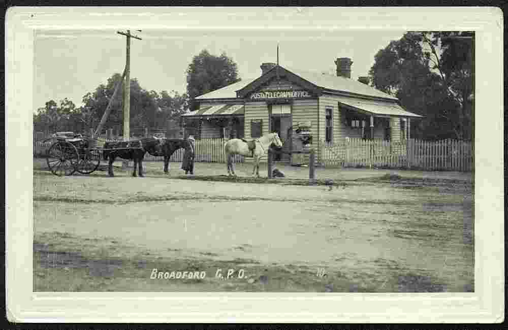 Broadford. Post and Telegraph Office, 1908