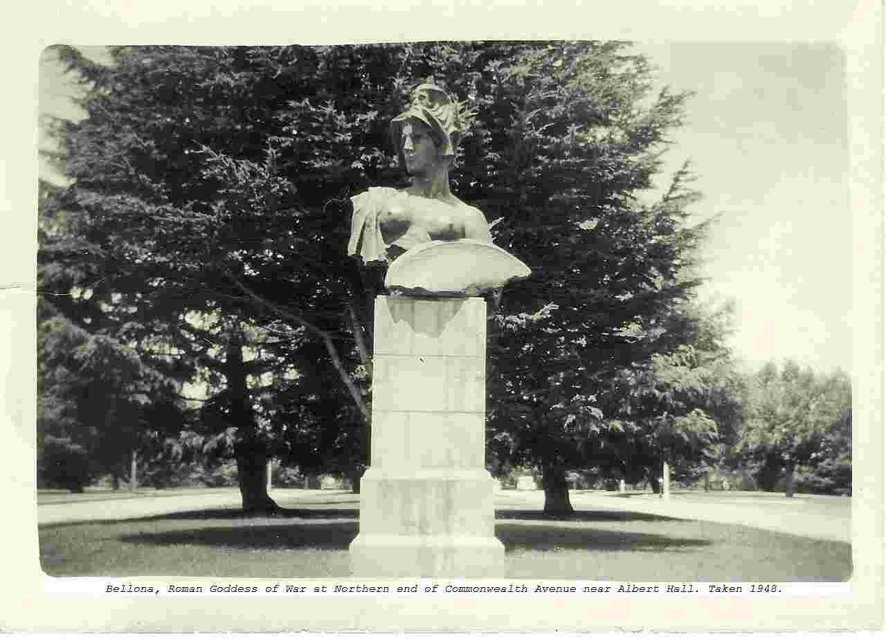 Canberra. Bellona, Roman Goddess of War, 1948
