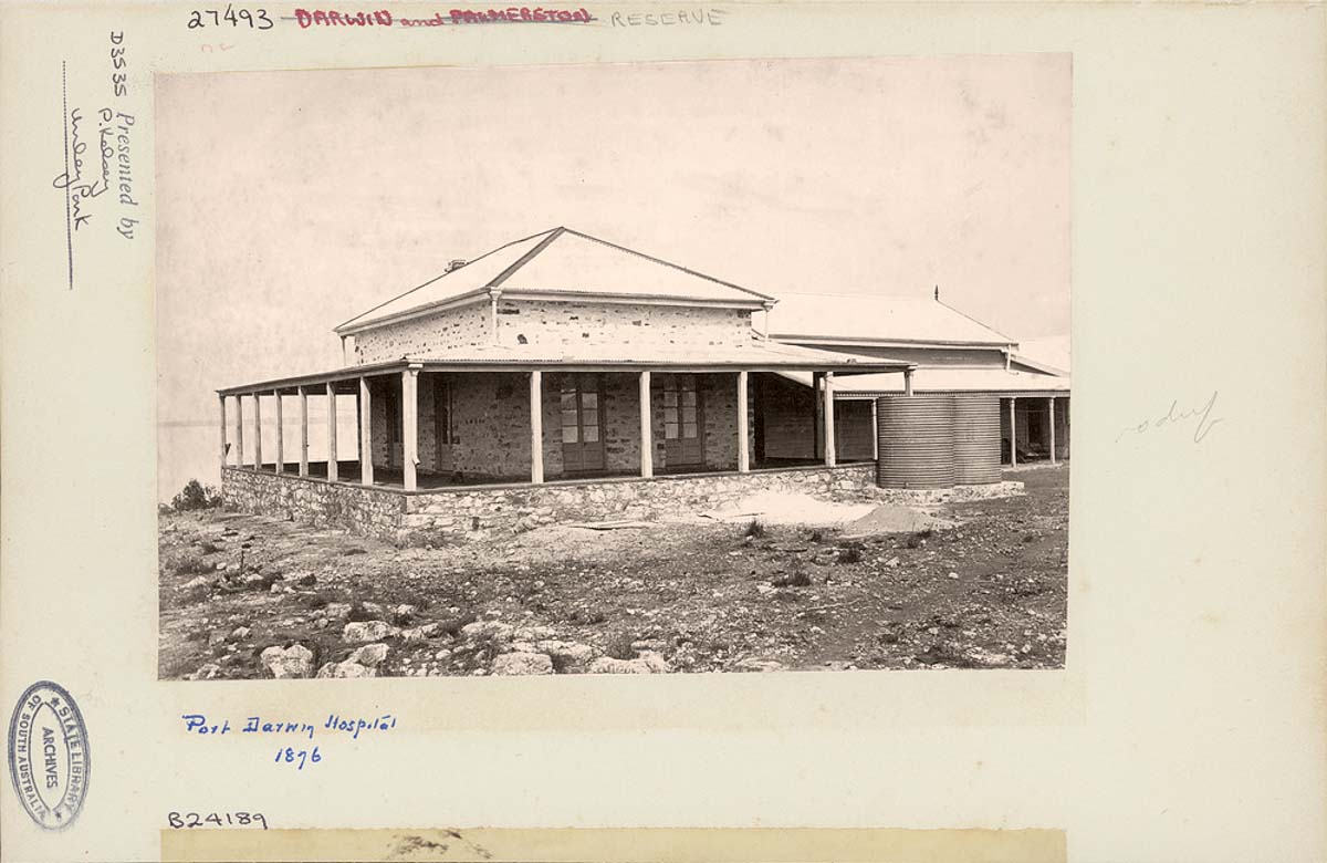 Darwin. Hospital, 1876