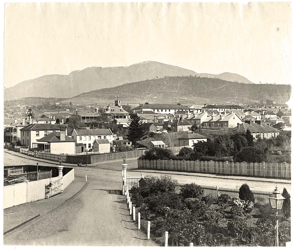 Hobart. Panorama of city from the Railway Station, circa 1881