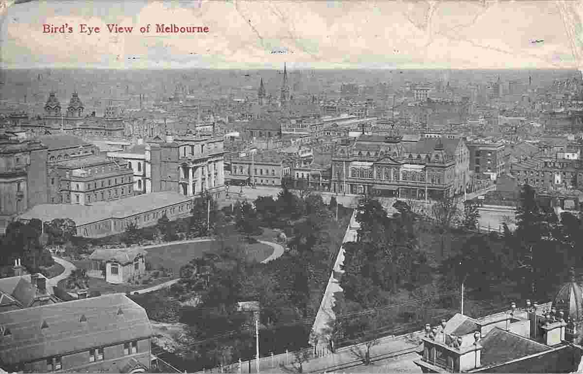 Melbourne. Bird's Eye view of Melbourne
