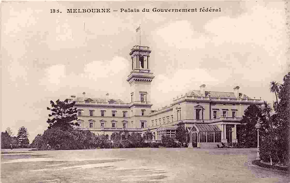 Melbourne. Palace of the Federal Government