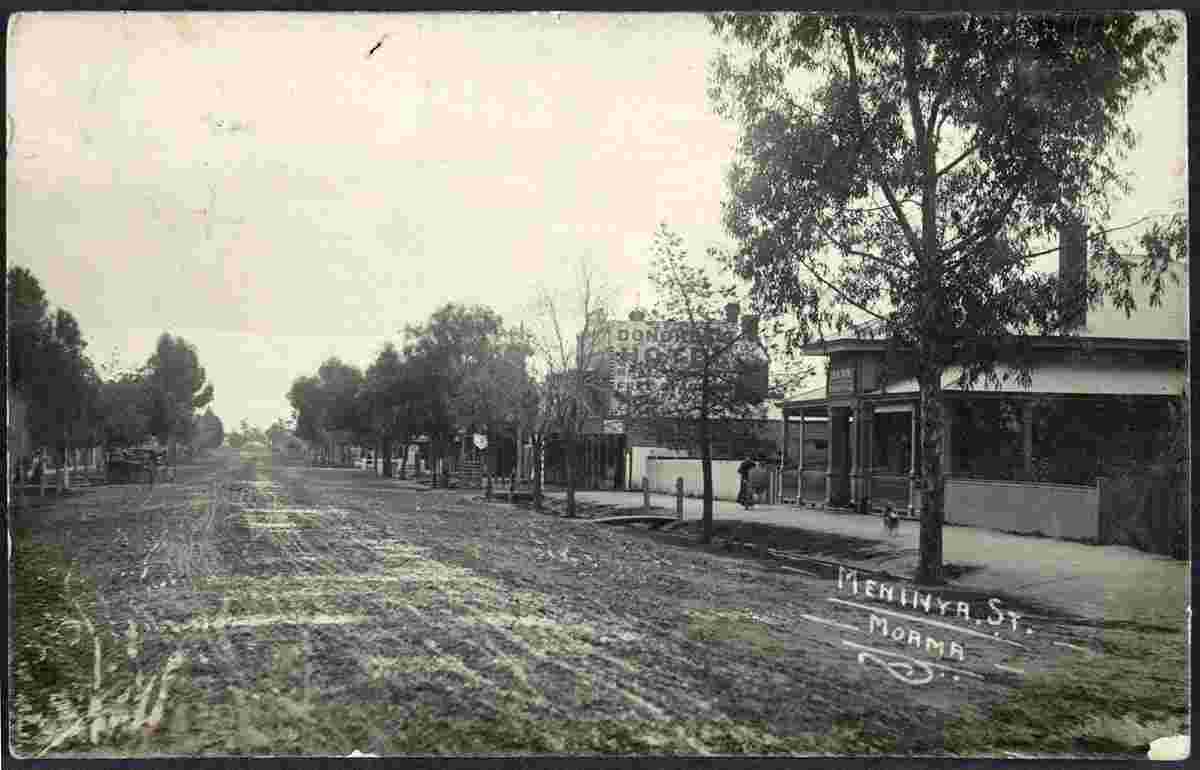 Moama. Meninya Street, 1912