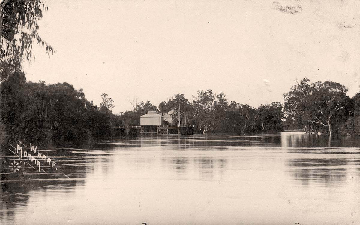 Moama. Wharf Moama, 1912