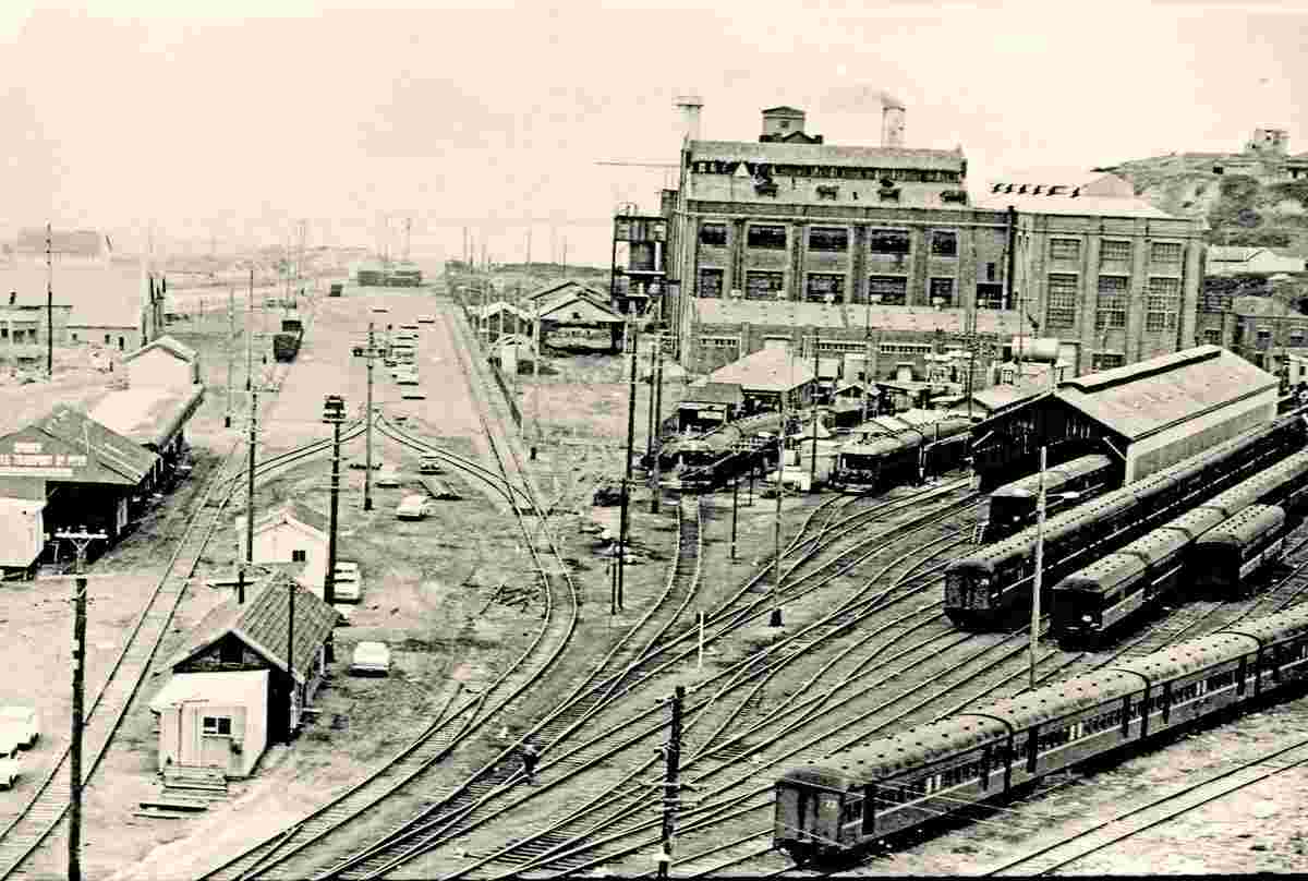 Newcastle. Power Station on Zaara Street and Railway Yard
