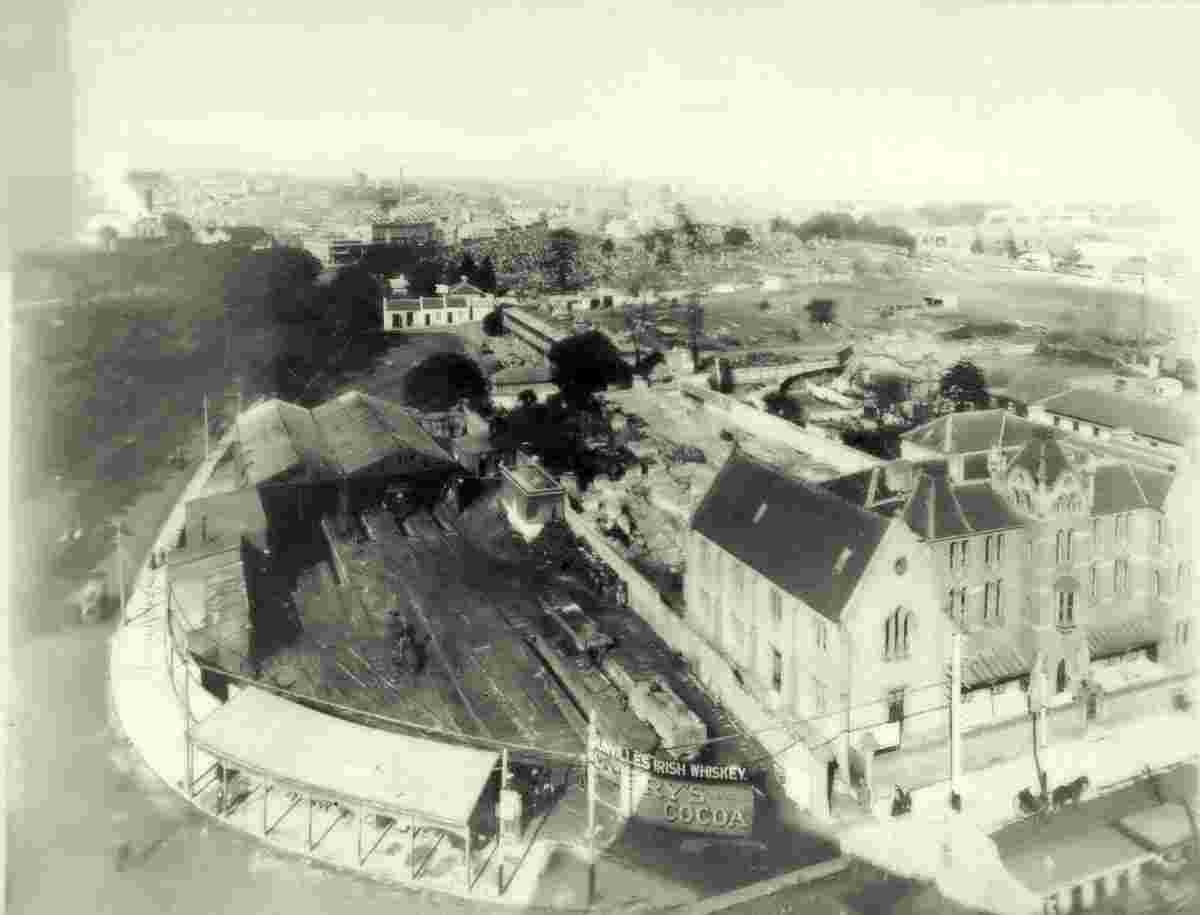Sydney. First Tramways Depot at Pitt St Sydney NSW
