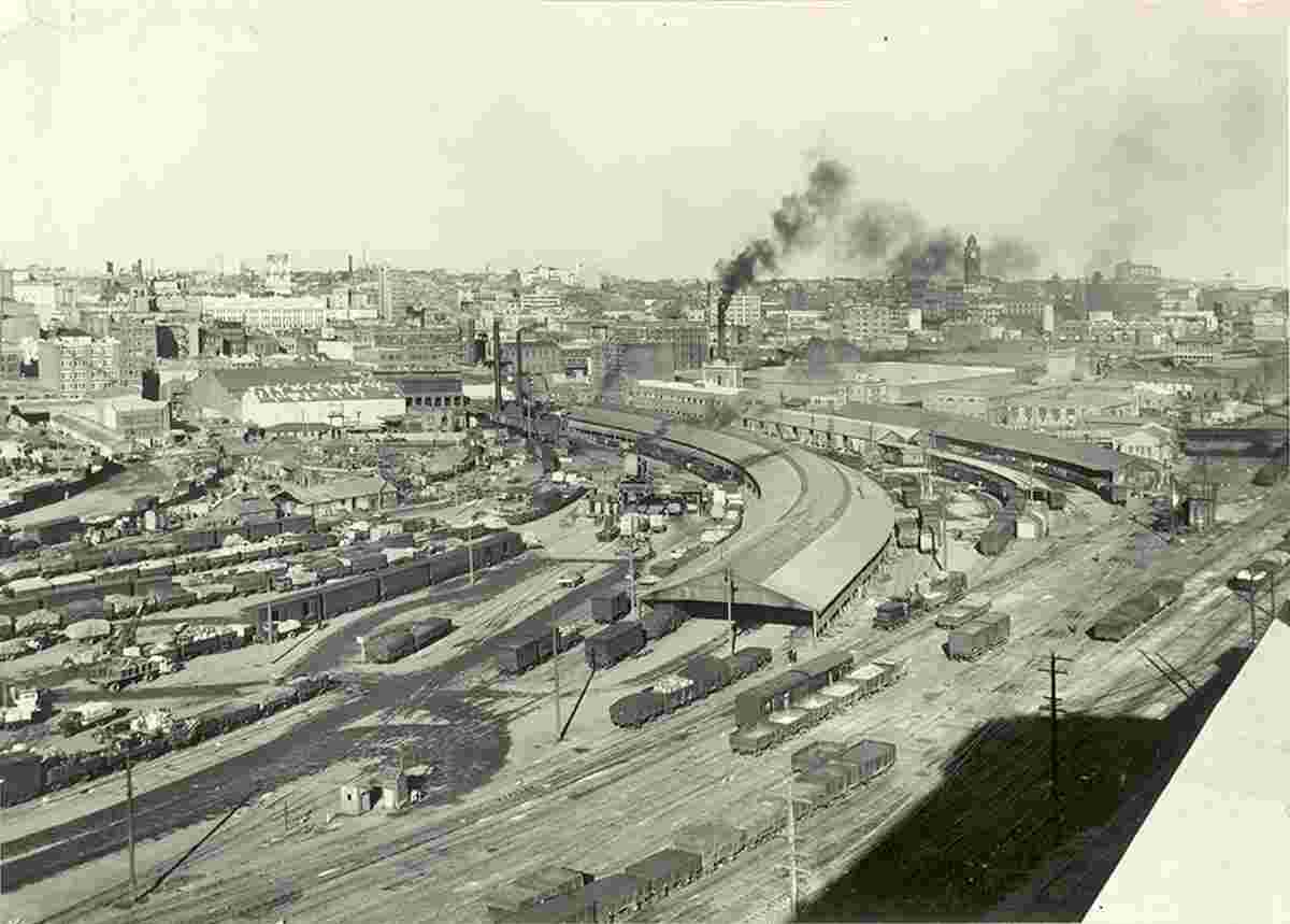 Sydney. Rail Yards at Darling Harbour