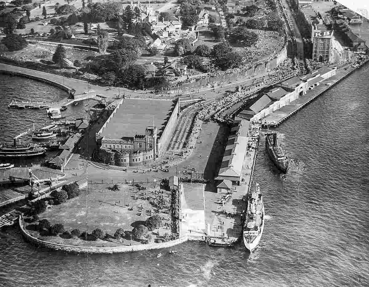 Sydney. Tram shed at Bennelong Point