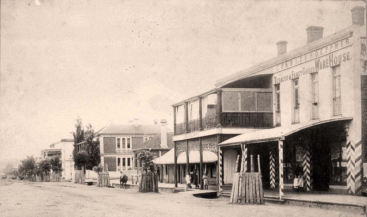 Tamworth. Charles Hoeppner, Tobacco & Fancy Goods Warehouse, 1884