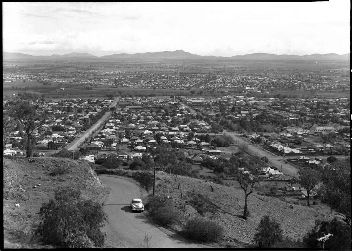 Panorama of Tamworth, between 1910 and 1962