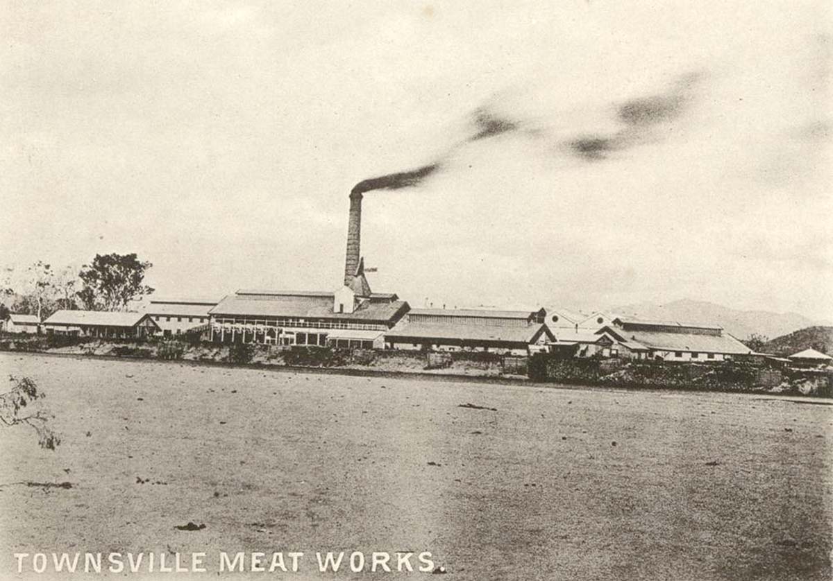 Townsville. View of the meatworks building