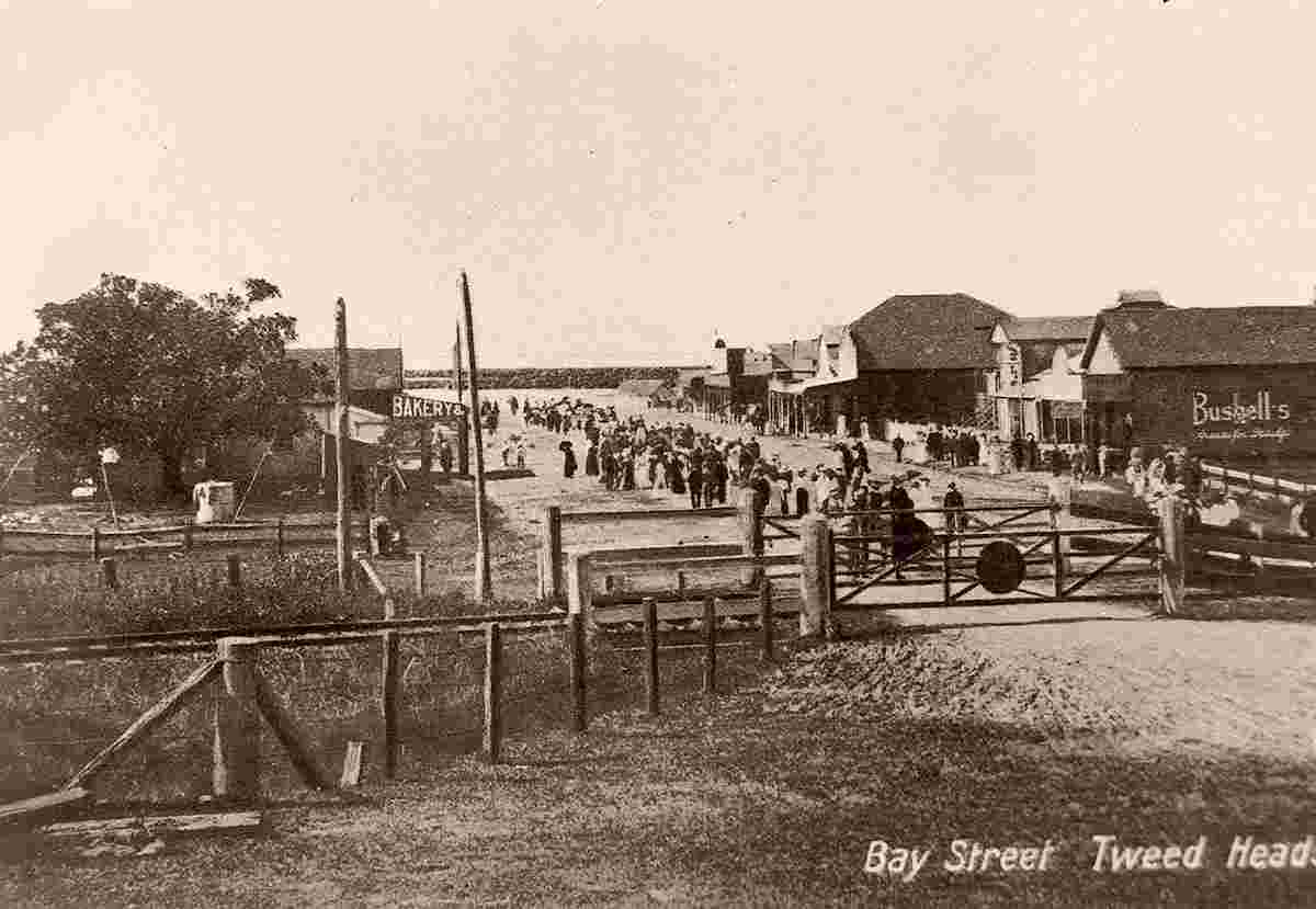 Tweed Heads. Bay Street and railway, 1909