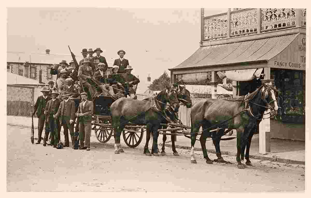 Shooting party at Victor Harbor, 1900