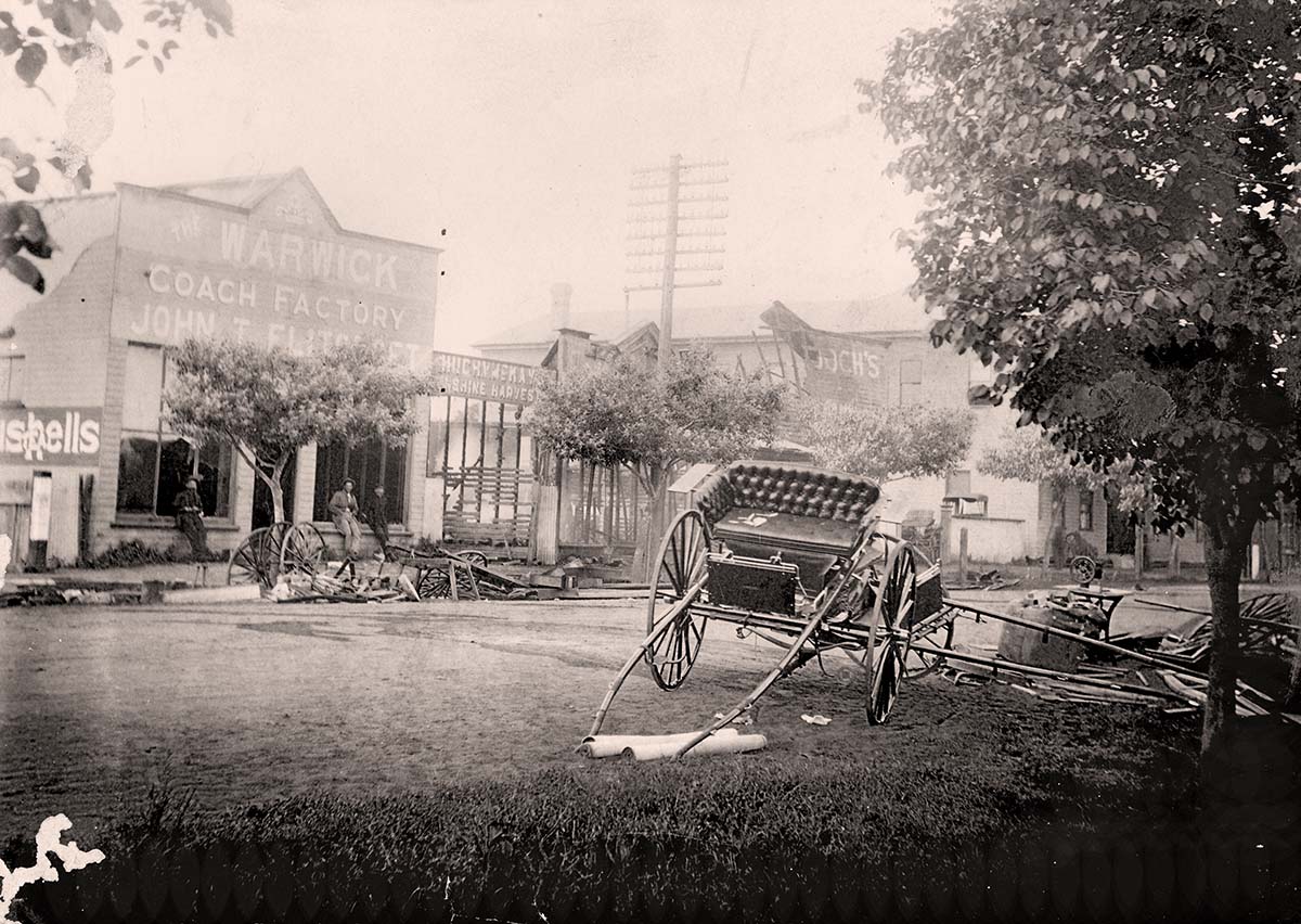 Warwick. Flitcroft's coach building factory on Grafton Street, 1909