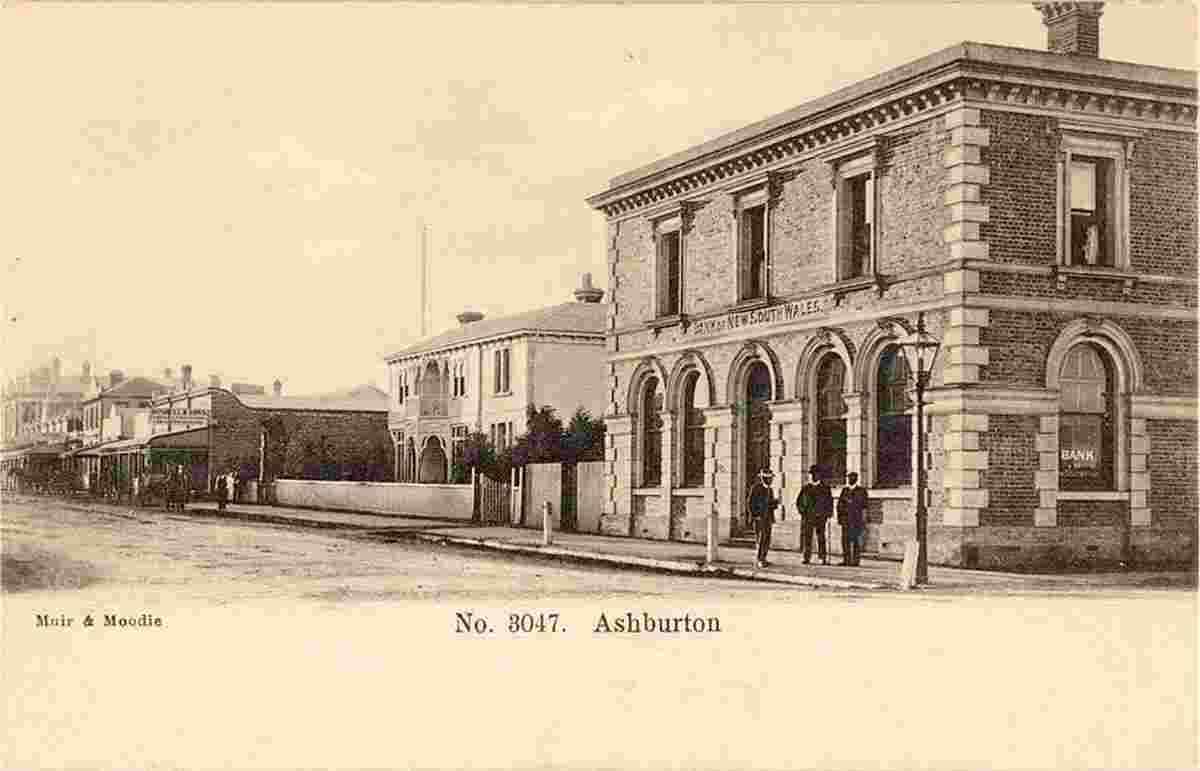 Ashburton. Bank of New South Wales, 1904