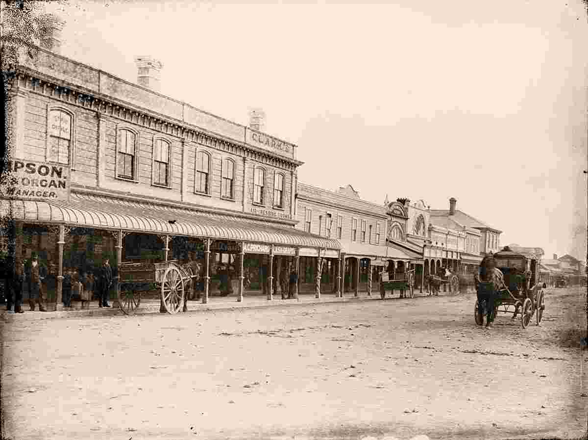 Ashburton. East Street, horses carts and cabriolet