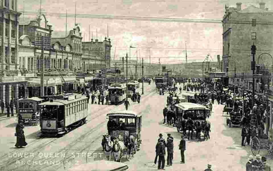 Auckland. Lower Queen Street, 1919