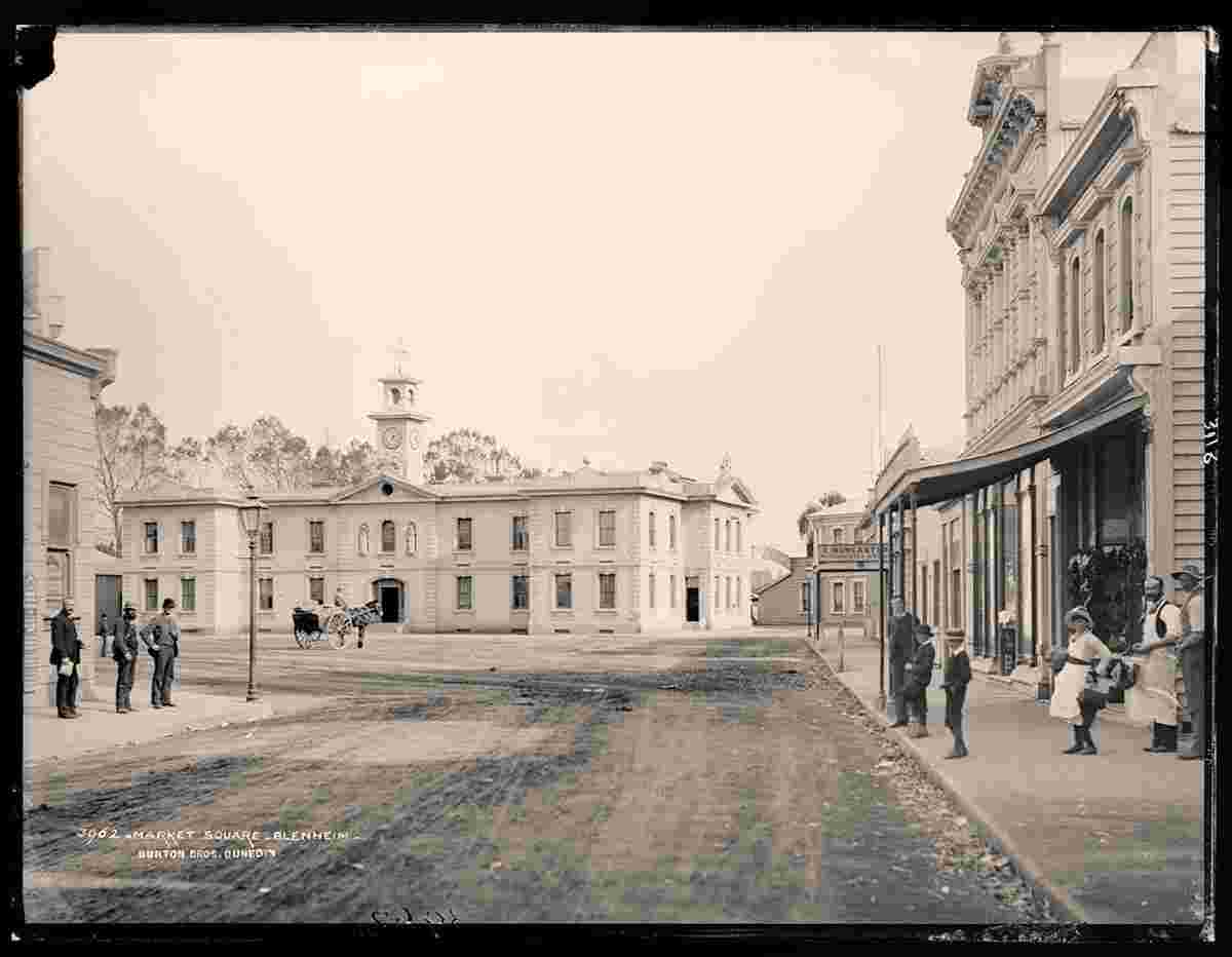 Blenheim. Central Market Square