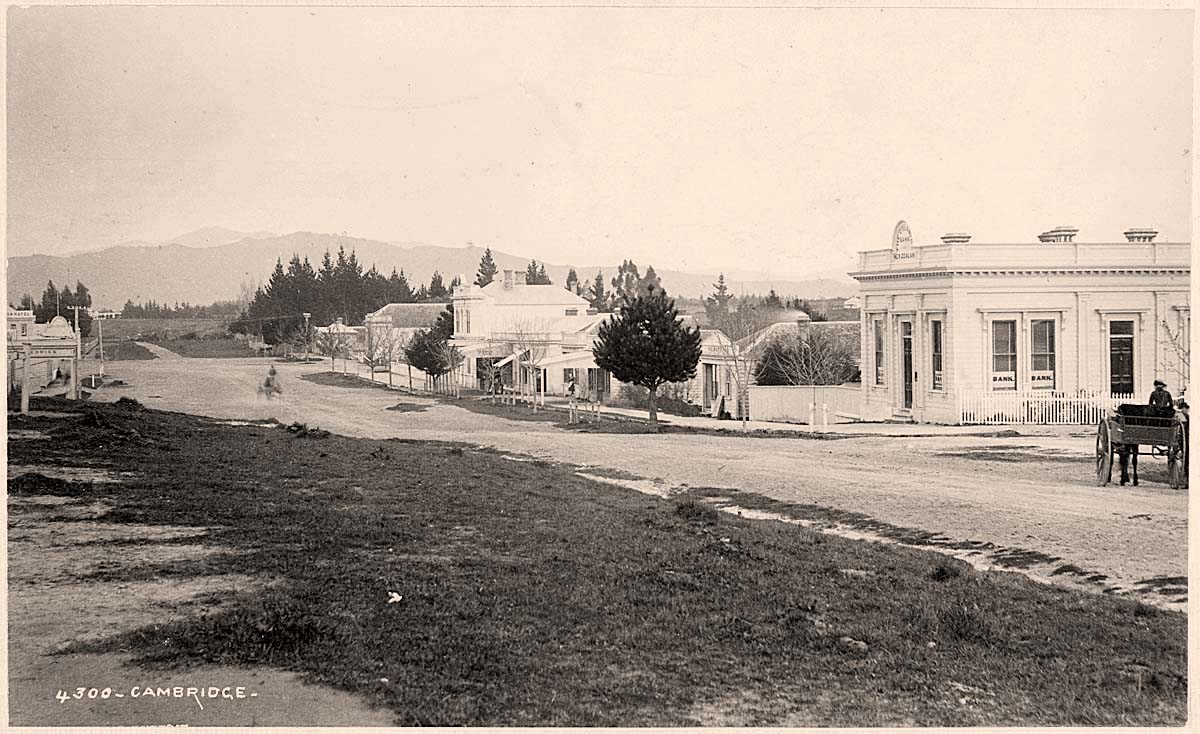 Cambridge. Panorama of Street, circa 1880