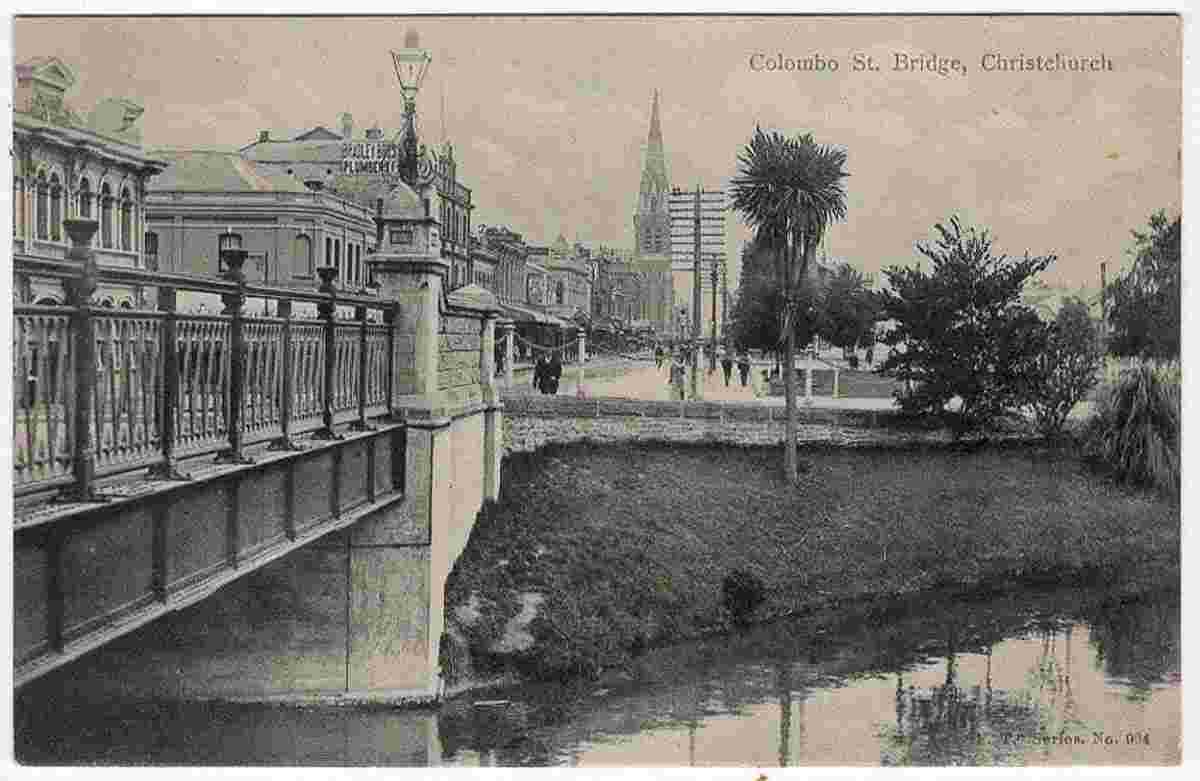 Christchurch. Bridge on Colombo Street