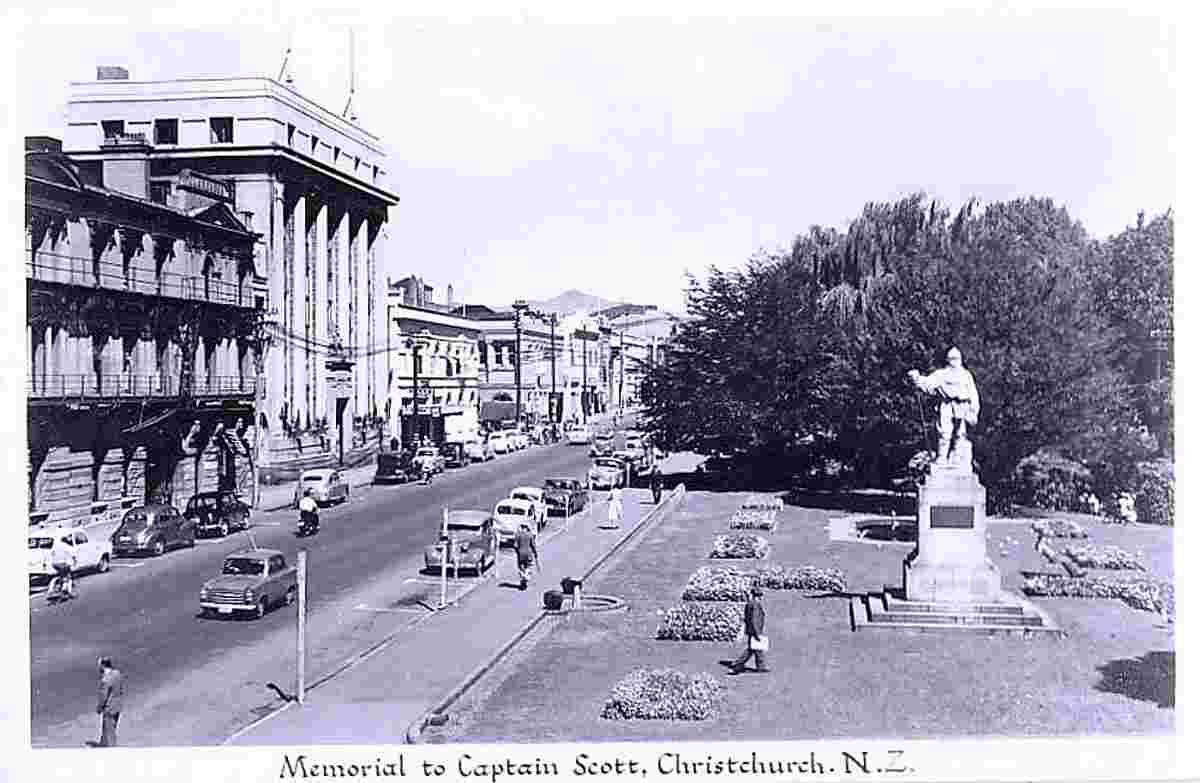 Christchurch. Memorial to Captain Scott